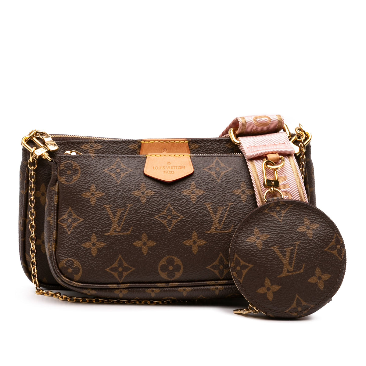 Second hand Louis Vuitton Multi Pochette Accessoires Canvas Pouch Bag Brown - Tabita Bags