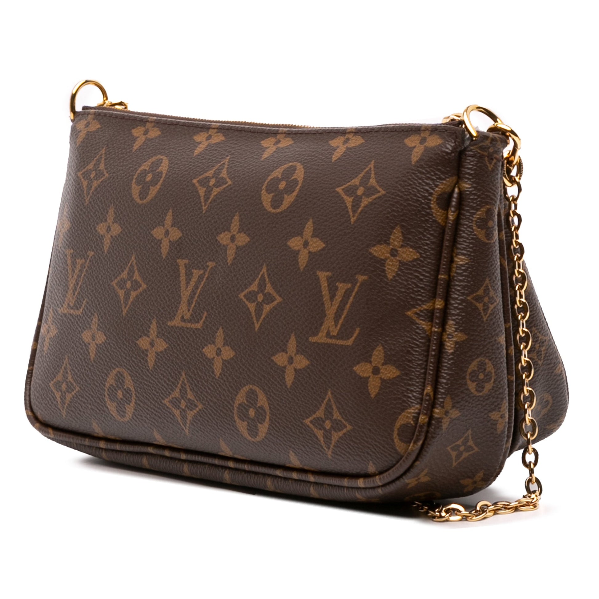 Second hand Louis Vuitton Multi Pochette Accessoires Canvas Pouch Bag Brown - Tabita Bags