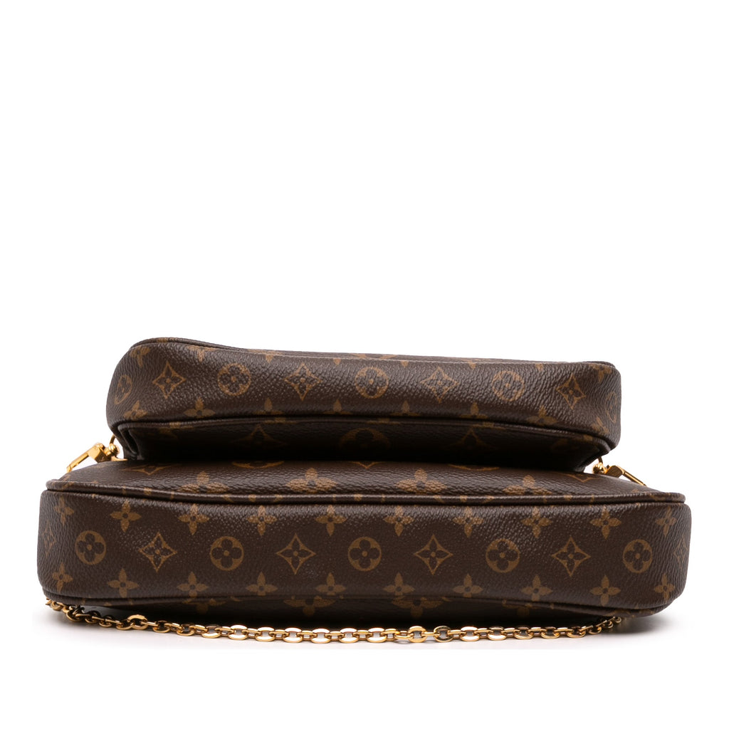 Second hand Louis Vuitton Multi Pochette Accessoires Canvas Pouch Bag Brown - Tabita Bags