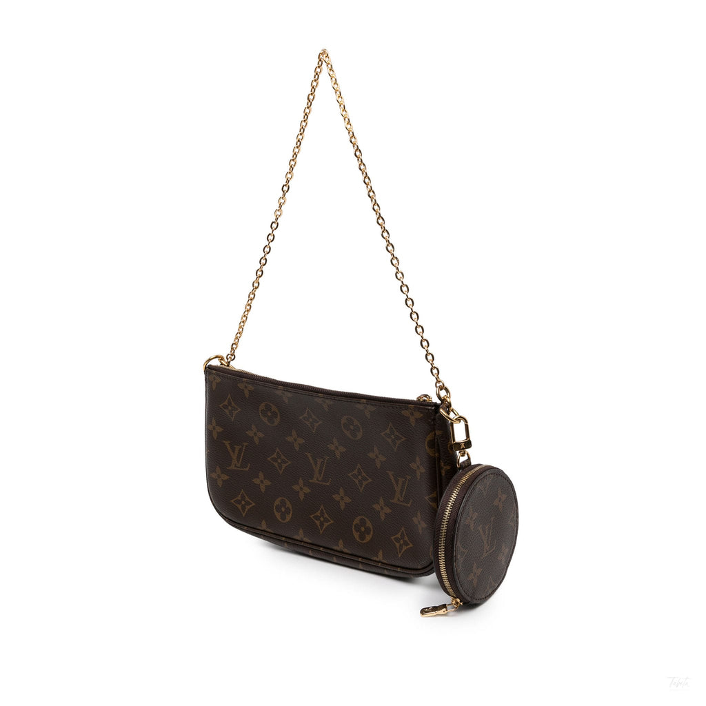 Second hand Louis Vuitton Multi Pochette Accessoires Canvas Pouch Crossbody Brown - Tabita Bags