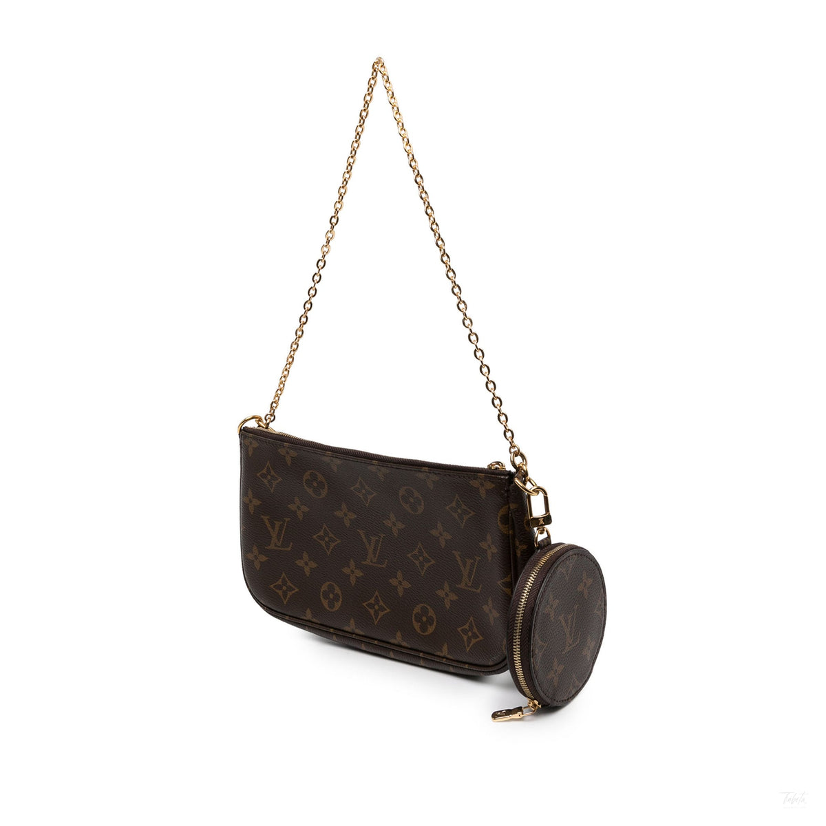 Second hand Louis Vuitton Multi Pochette Accessoires Canvas Pouch Crossbody Brown - Tabita Bags