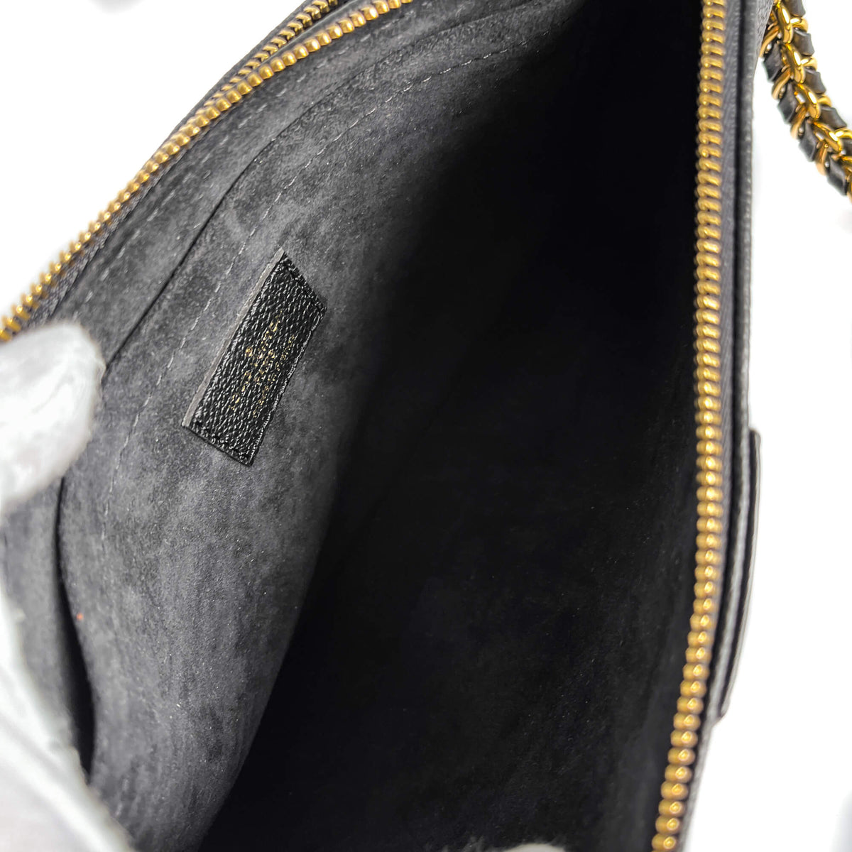 Second hand Louis Vuitton Multi Pochette Accessoires Empreinte Calfskin Grained Leather 2 - Ways Pouch Crossbody Bag Black - Tabita Bags