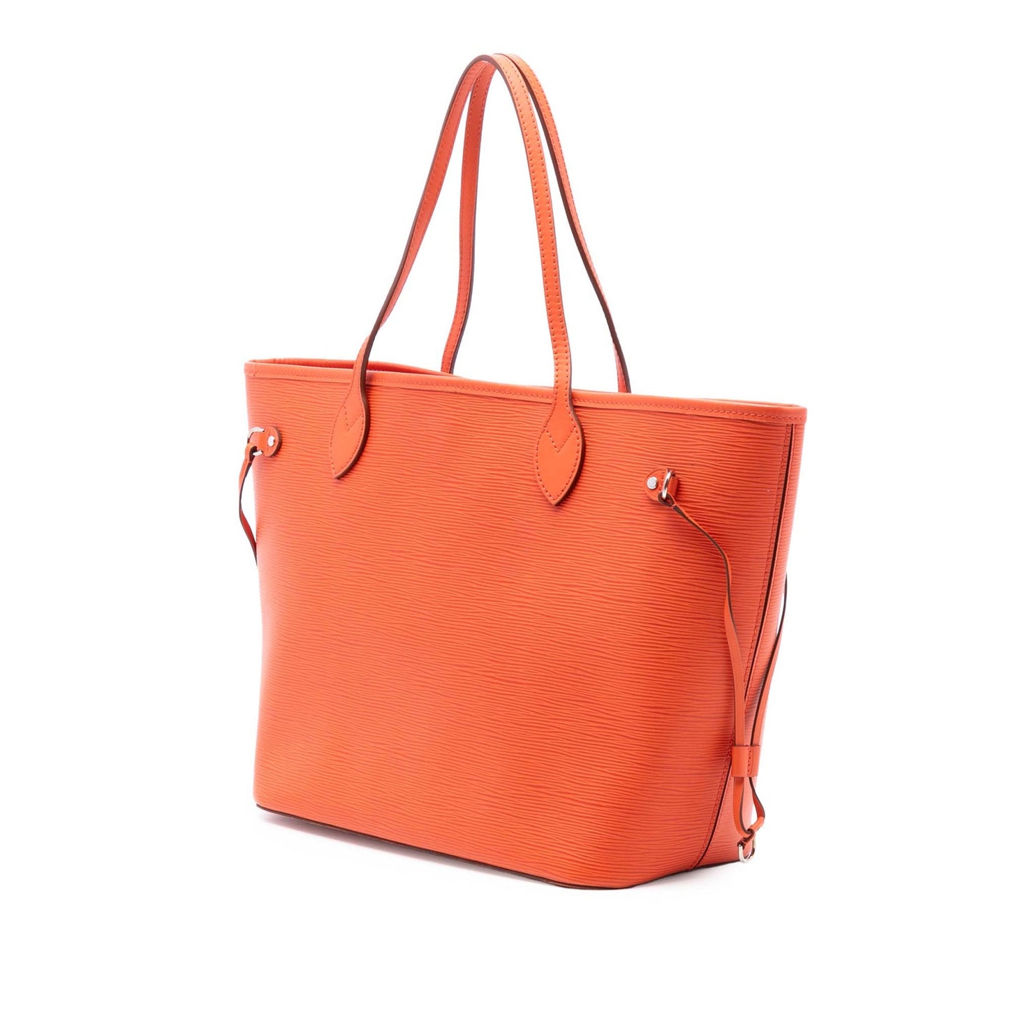 Second hand Louis Vuitton Neverfull Epi Leather Shopper Shoulder Bag Orange - Tabita Bags