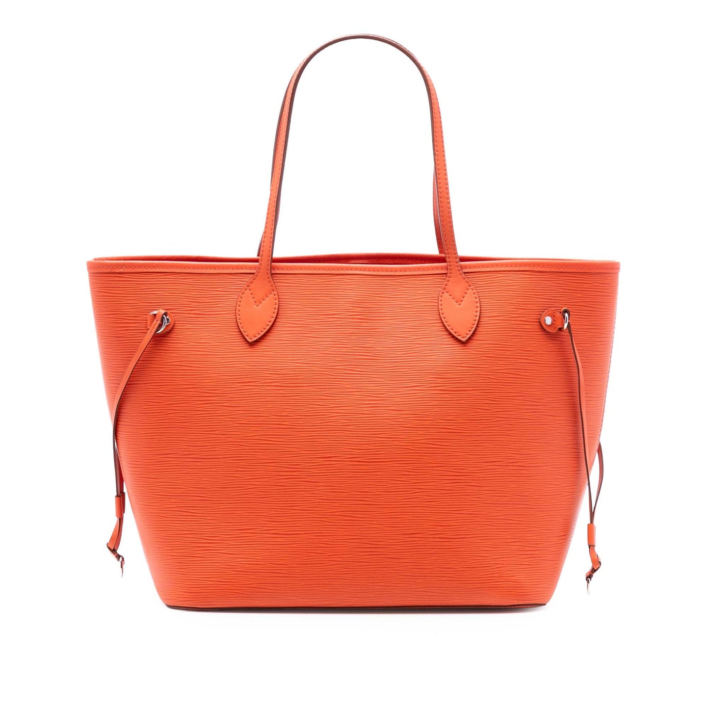 Second hand Louis Vuitton Neverfull Epi Leather Shopper Shoulder Bag Orange - Tabita Bags