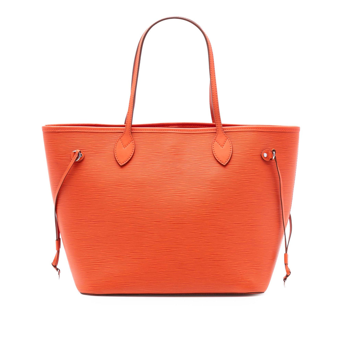 Second hand Louis Vuitton Neverfull Epi Leather Shopper Shoulder Bag Orange - Tabita Bags