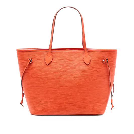 Second hand Louis Vuitton Neverfull Epi Leather Shopper Shoulder Bag Orange - Tabita Bags