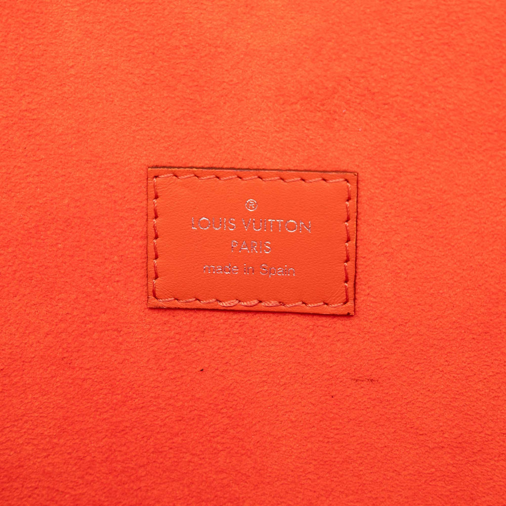 Second hand Louis Vuitton Neverfull Epi Leather Shopper Shoulder Bag Orange - Tabita Bags