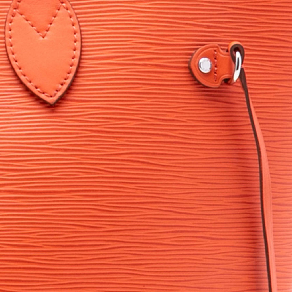 Second hand Louis Vuitton Neverfull Epi Leather Shopper Shoulder Bag Orange - Tabita Bags