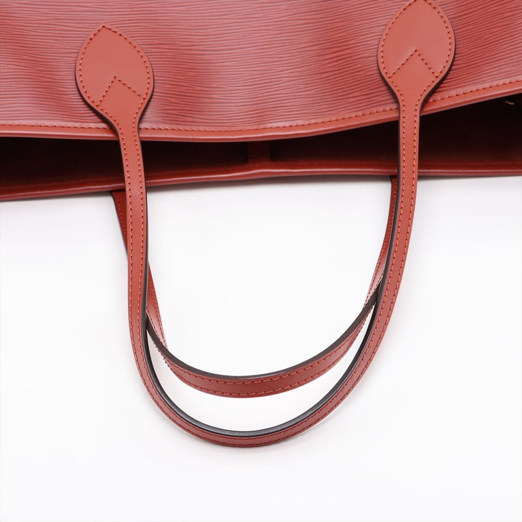 Second hand Louis Vuitton Neverfull Epi Leather Shopper Shoulder Bag Red - Tabita Bags
