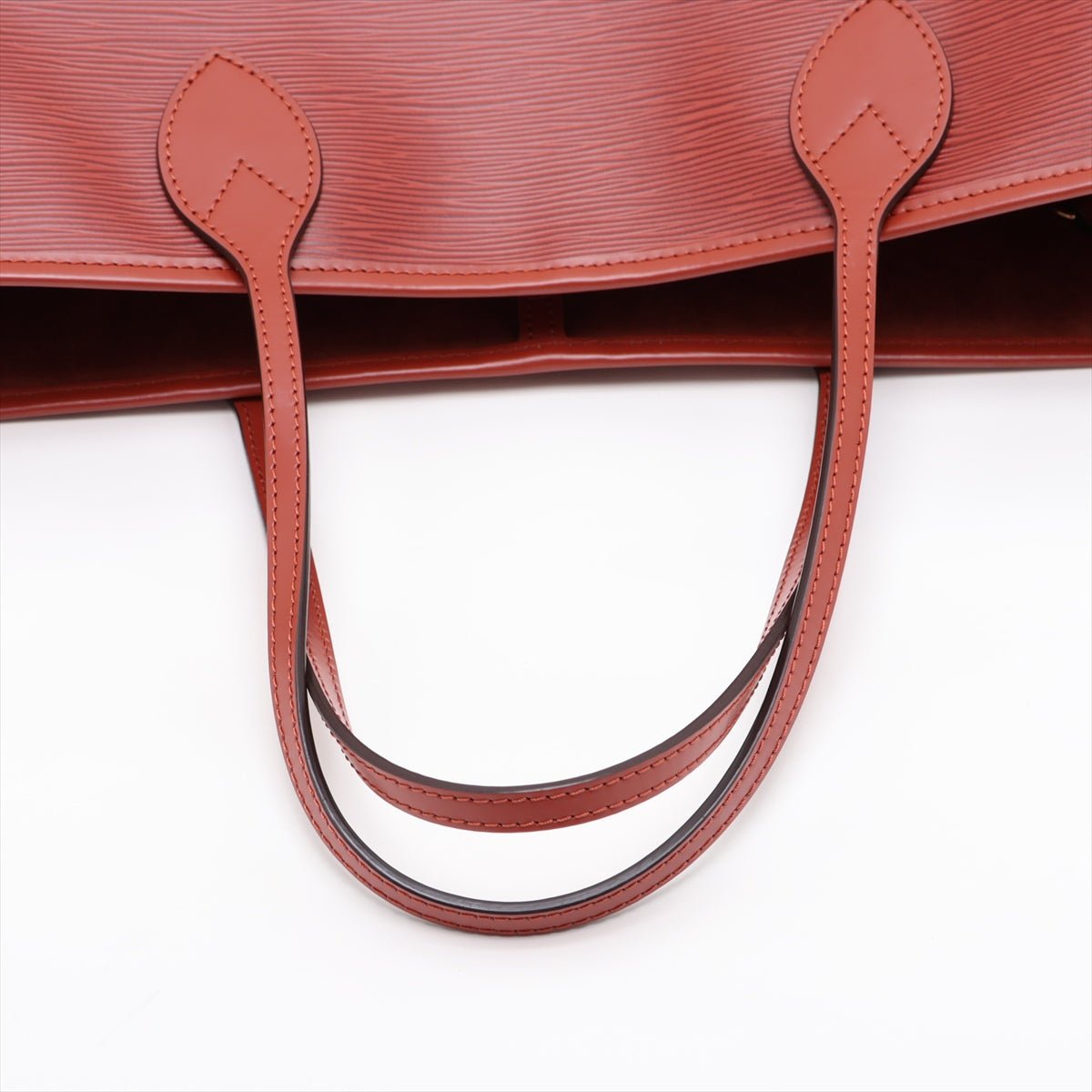 Second hand Louis Vuitton Neverfull Epi Leather Shopper Shoulder Bag Red - Tabita Bags