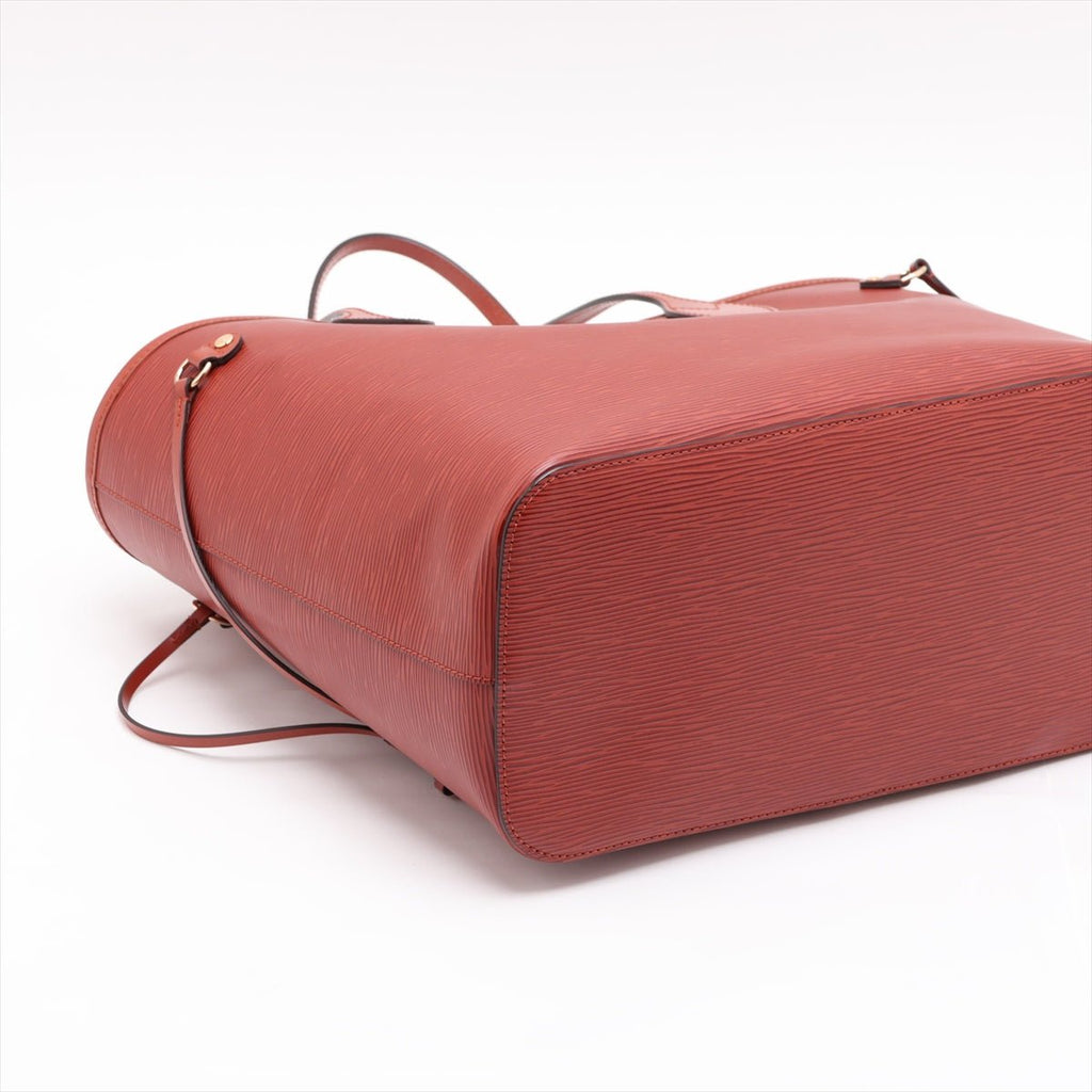 Second hand Louis Vuitton Neverfull Epi Leather Shopper Shoulder Bag Red - Tabita Bags