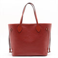 Second hand Louis Vuitton Neverfull Epi Leather Shopper Shoulder Bag Red - Tabita Bags