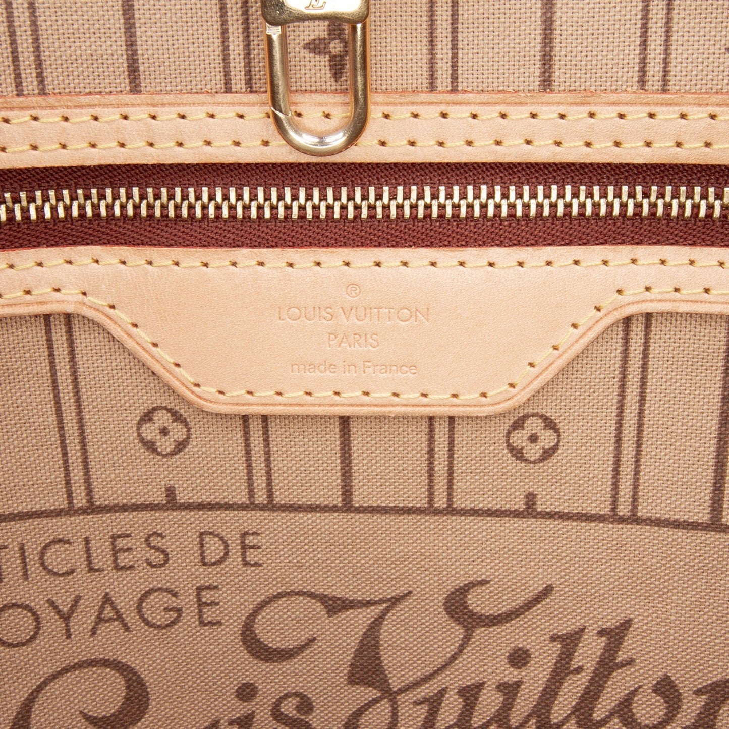 Second hand Louis Vuitton Neverfull GM Canvas Shopper Shoulder Bag Brown - Tabita Bags