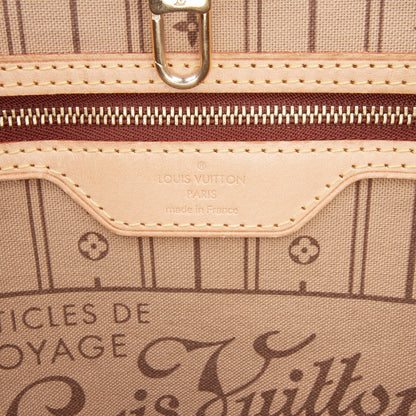 Second hand Louis Vuitton Neverfull GM Canvas Shopper Shoulder Bag Brown - Tabita Bags