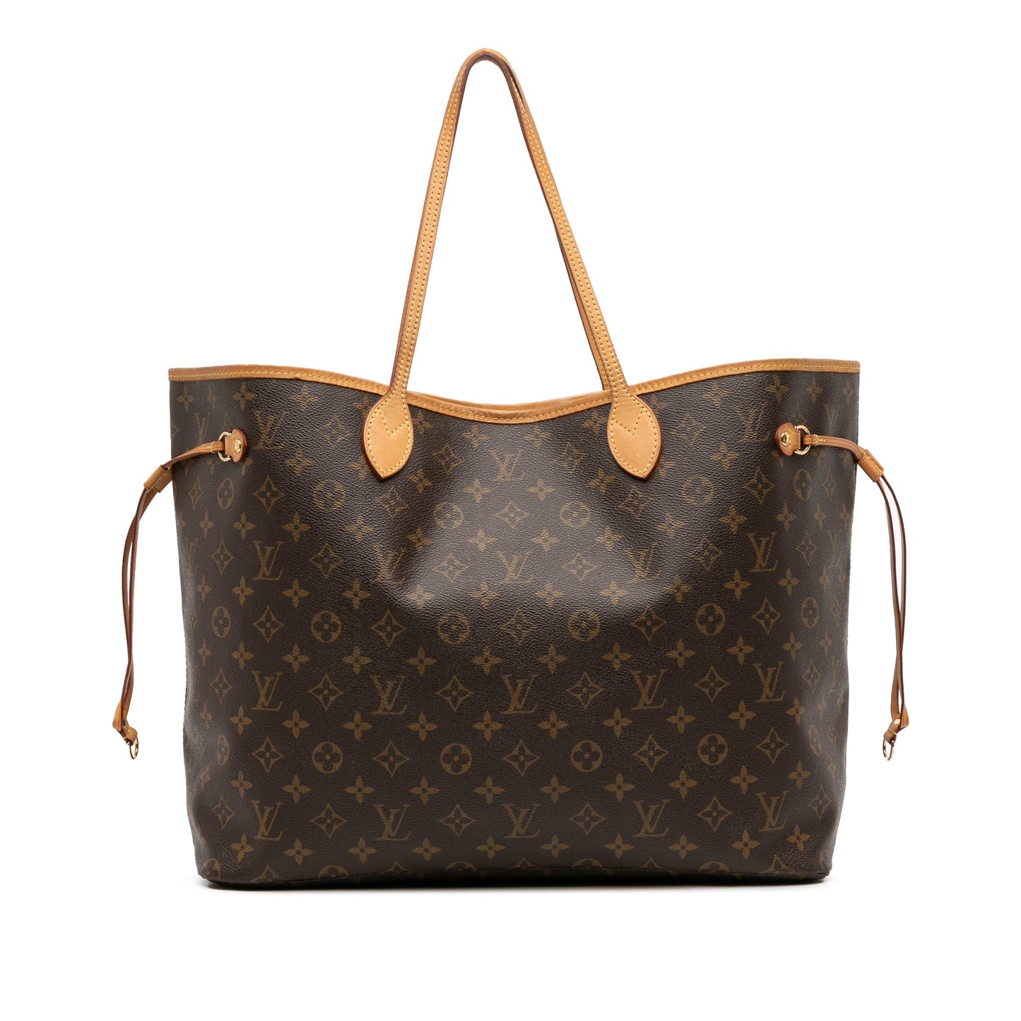 Second hand Louis Vuitton Neverfull GM Canvas Shopper Shoulder Bag Brown - Tabita Bags