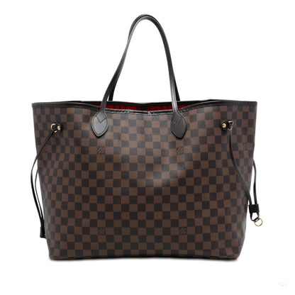 Second hand Louis Vuitton Neverfull GM Canvas Shopper Shoulder Bag Damier Ebene - Tabita Bags
