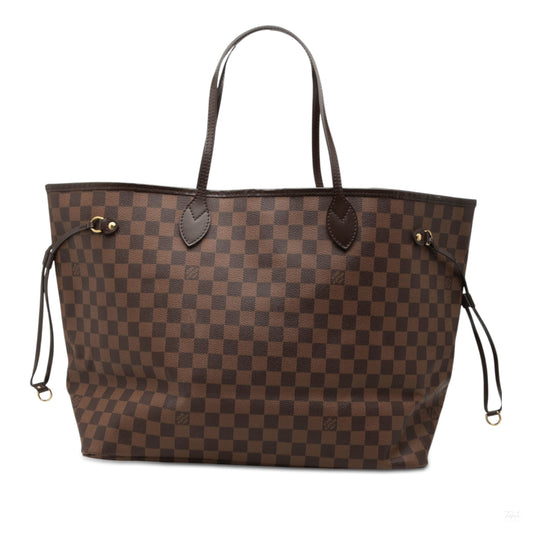 Second hand Louis Vuitton Neverfull GM Canvas Shopper Shoulder Bag Damier Ebene - Tabita Bags