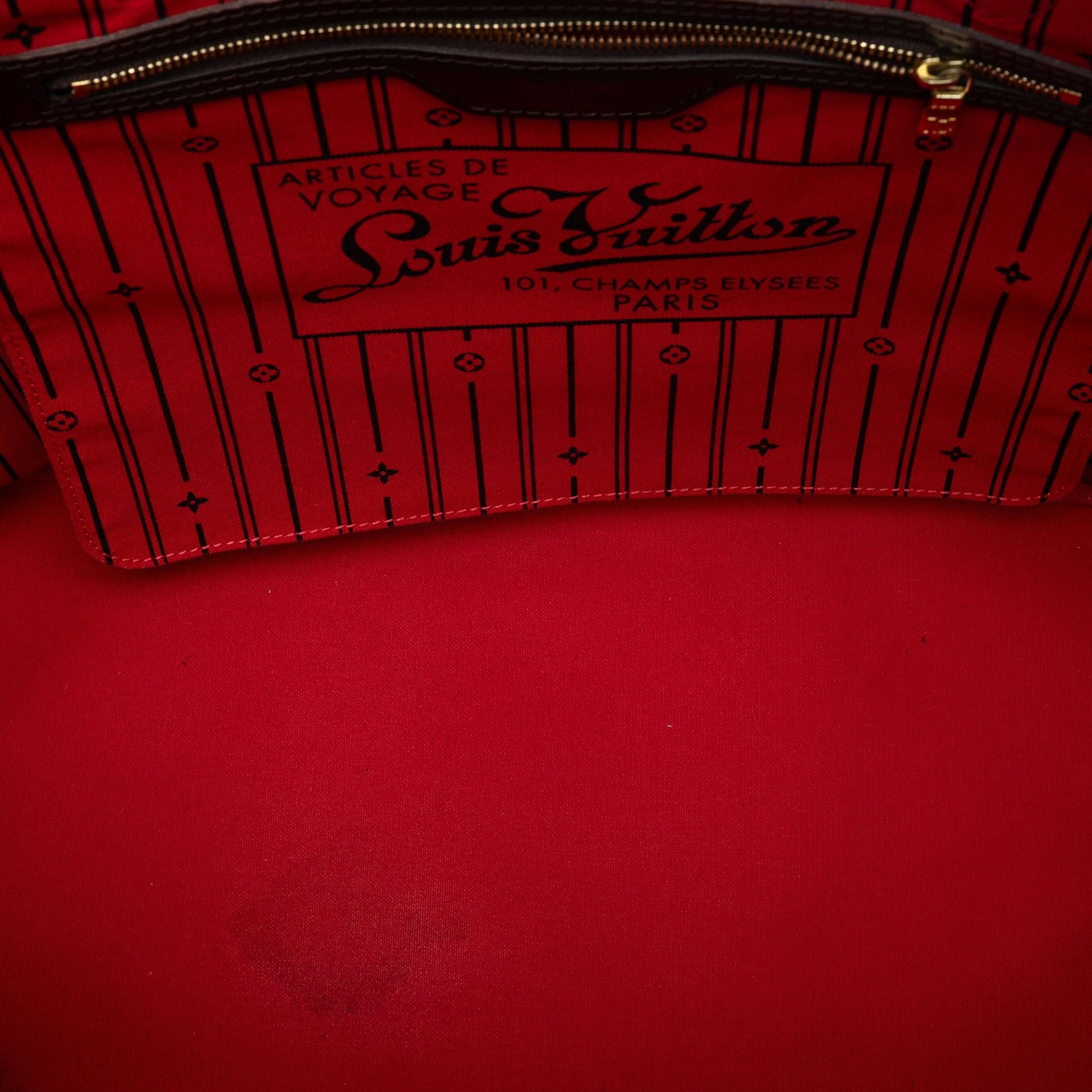 Second hand Louis Vuitton Neverfull GM Canvas Shopper Shoulder Bag Damier Ebene - Tabita Bags