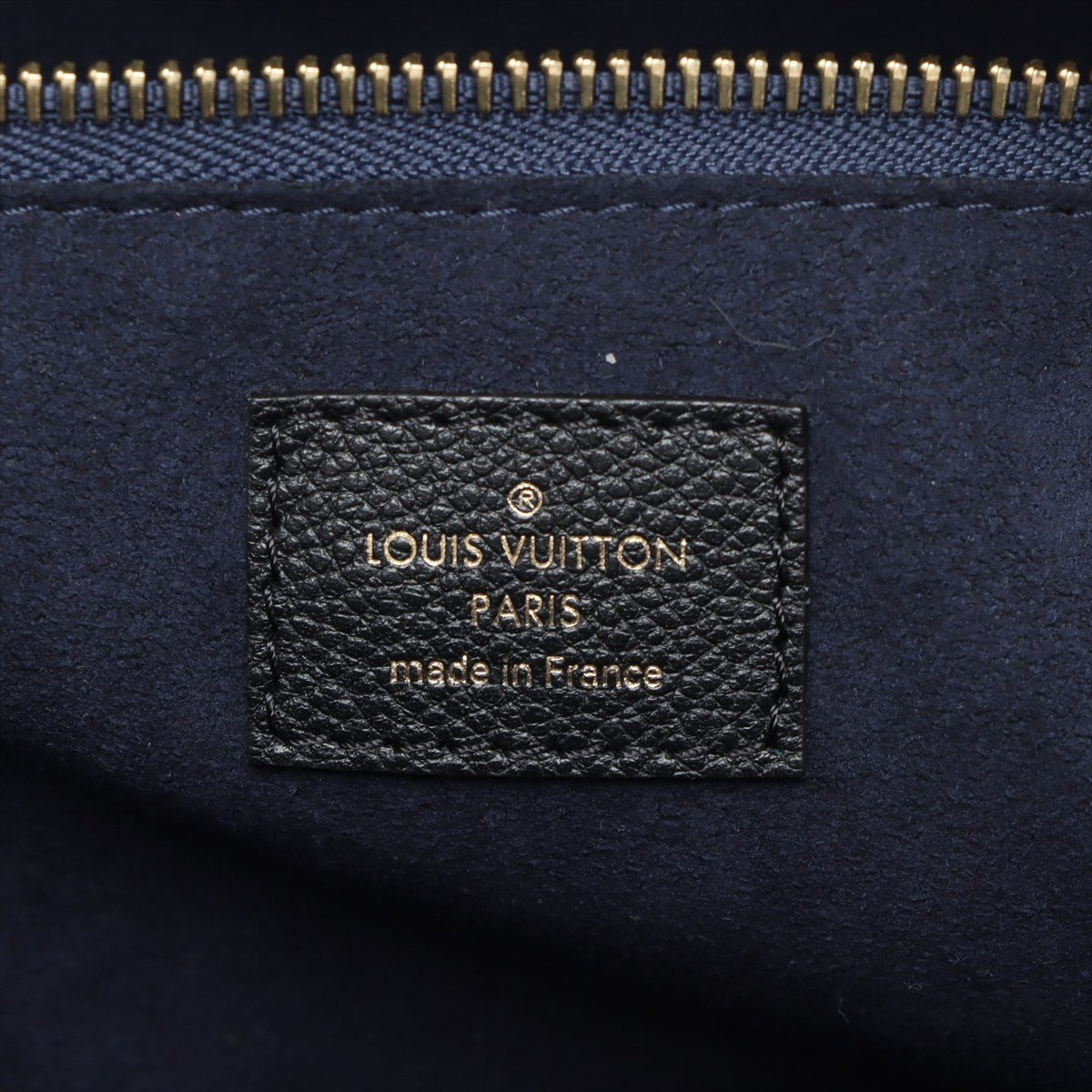 Second hand Louis Vuitton Neverfull Leather Empreinte Shopper Shoulder Bag Black - Tabita Bags