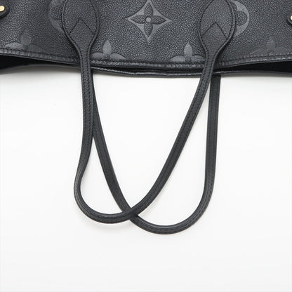 Second hand Louis Vuitton Neverfull Leather Empreinte Shopper Shoulder Bag Black - Tabita Bags