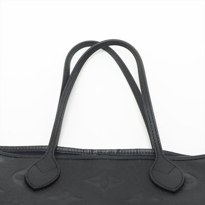 Second hand Louis Vuitton Neverfull Leather Empreinte Shopper Shoulder Bag Black - Tabita Bags