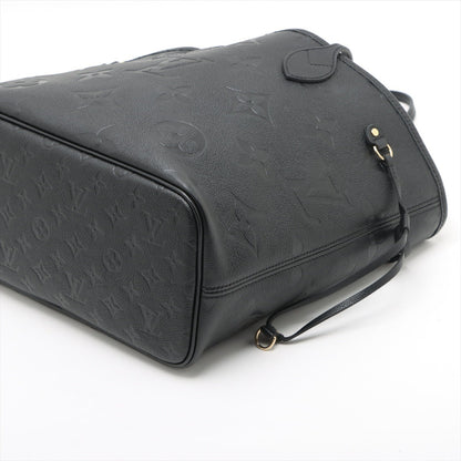 Second hand Louis Vuitton Neverfull Leather Empreinte Shopper Shoulder Bag Black - Tabita Bags
