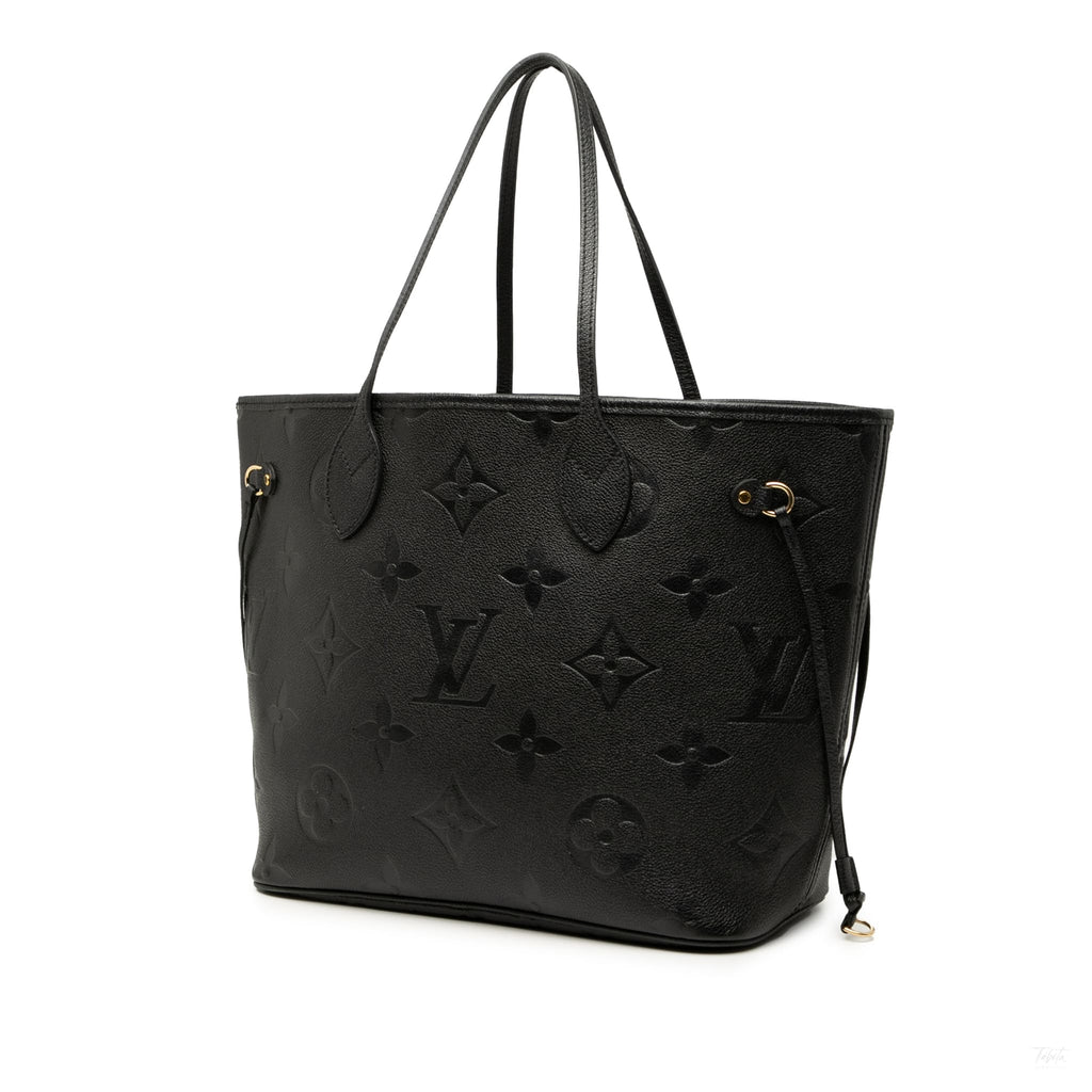Second hand Louis Vuitton Neverfull Leather Empreinte Shopper Shoulder Bag Giant monogram - Tabita Bags