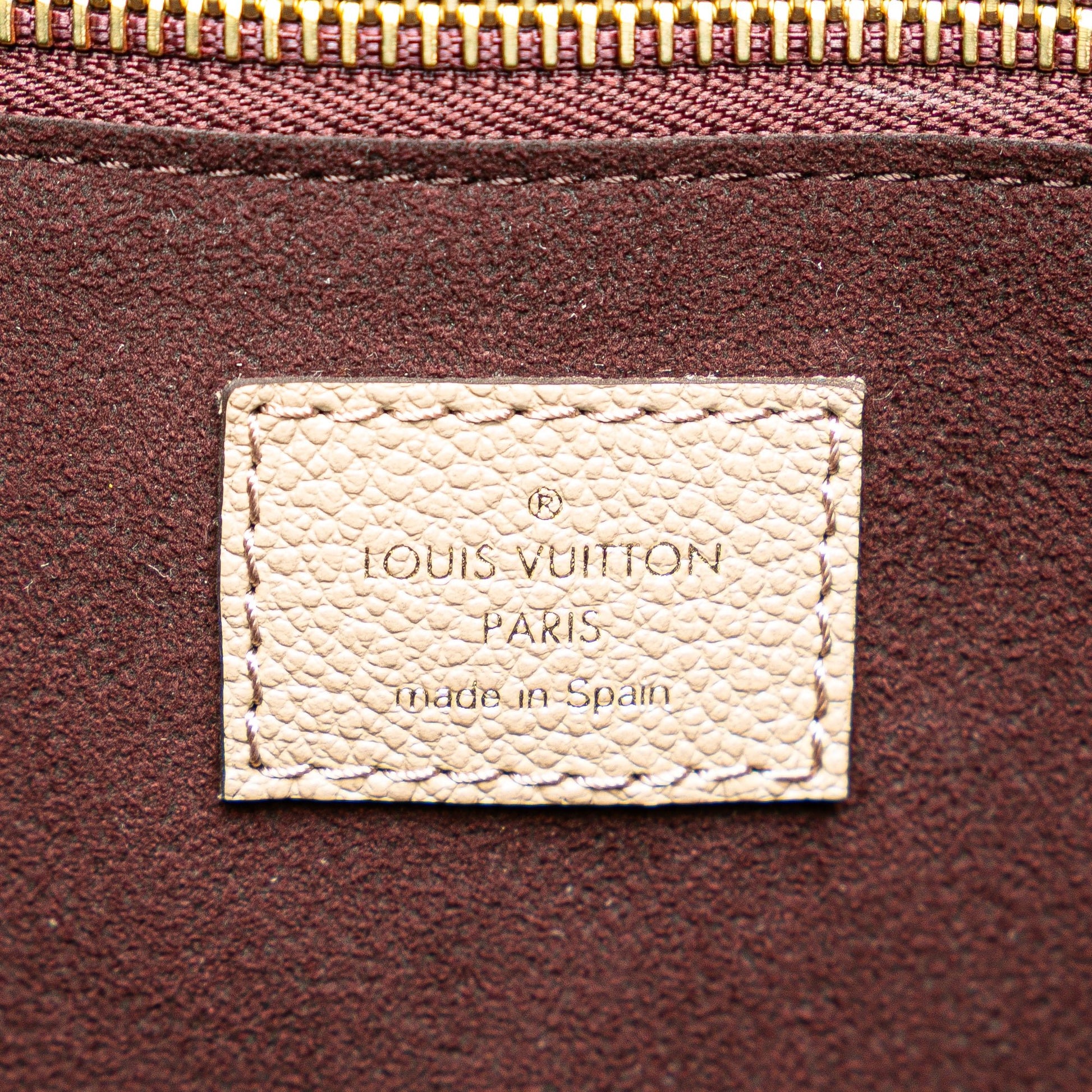 Second hand Louis Vuitton Neverfull Leather Empreinte Shopper Shoulder Bag Giant Monogram - Tabita Bags