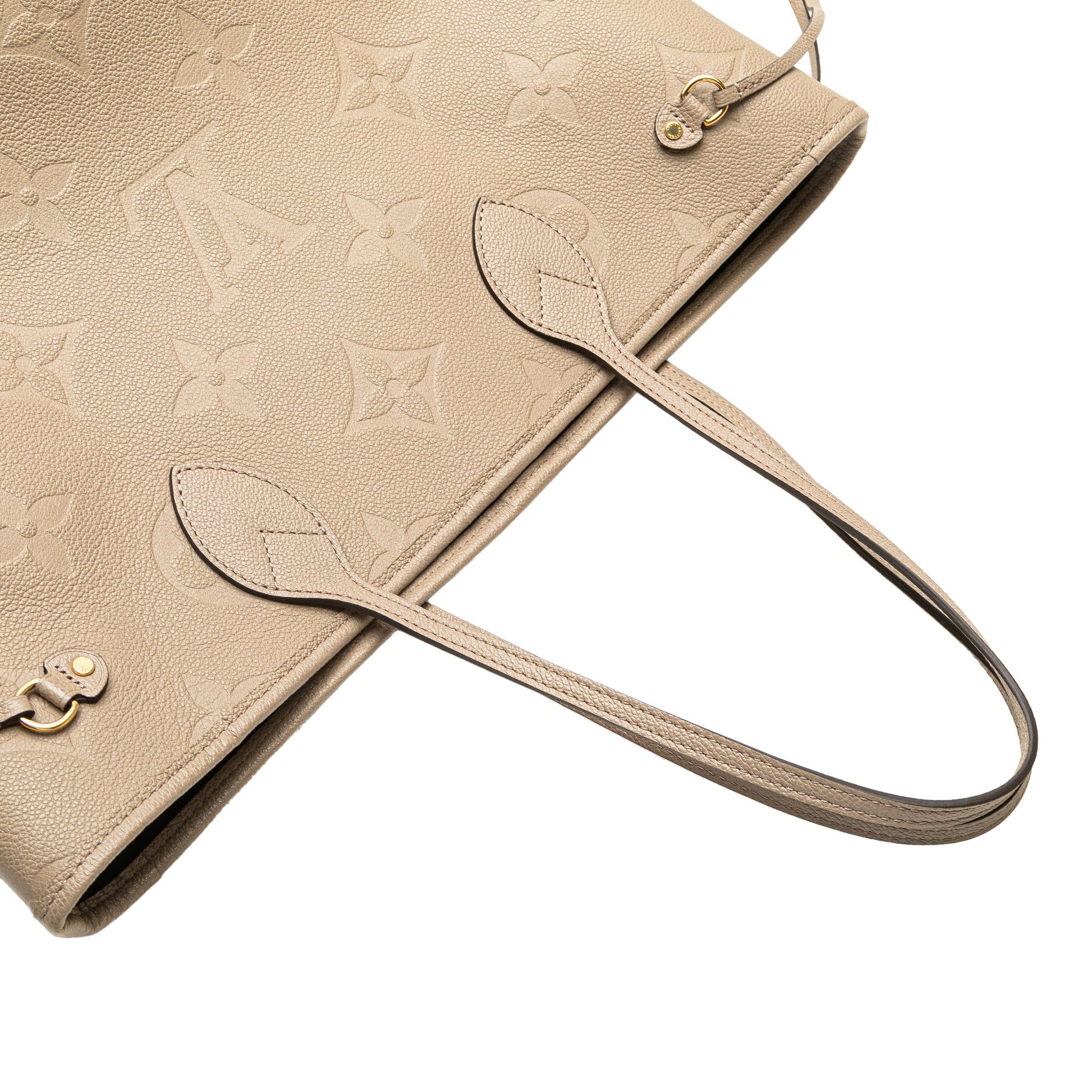 Second hand Louis Vuitton Neverfull Leather Empreinte Shopper Shoulder Bag Giant Monogram - Tabita Bags
