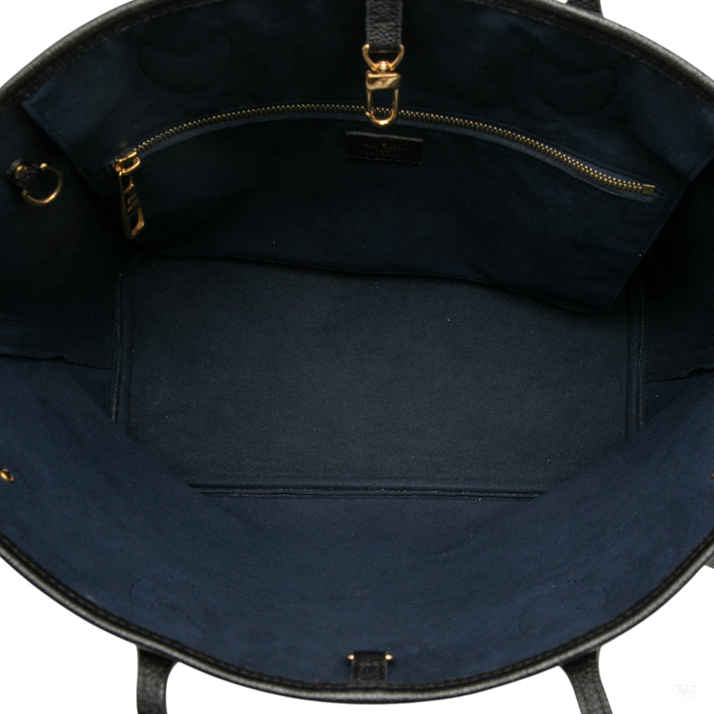 Second hand Louis Vuitton Neverfull Leather Empreinte Shopper Shoulder Bag Giant monogram - Tabita Bags