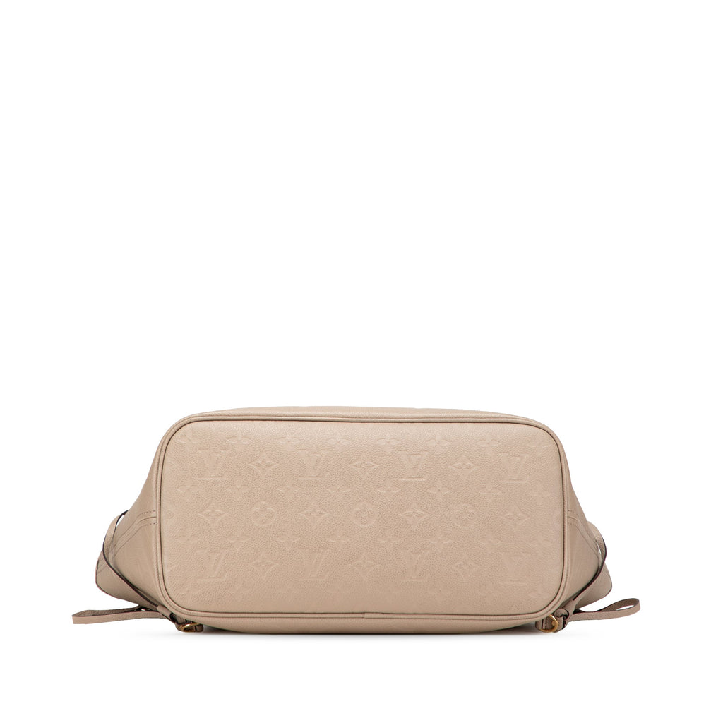 Second hand Louis Vuitton Neverfull Leather Empreinte Shopper Shoulder Bag Giant Monogram - Tabita Bags