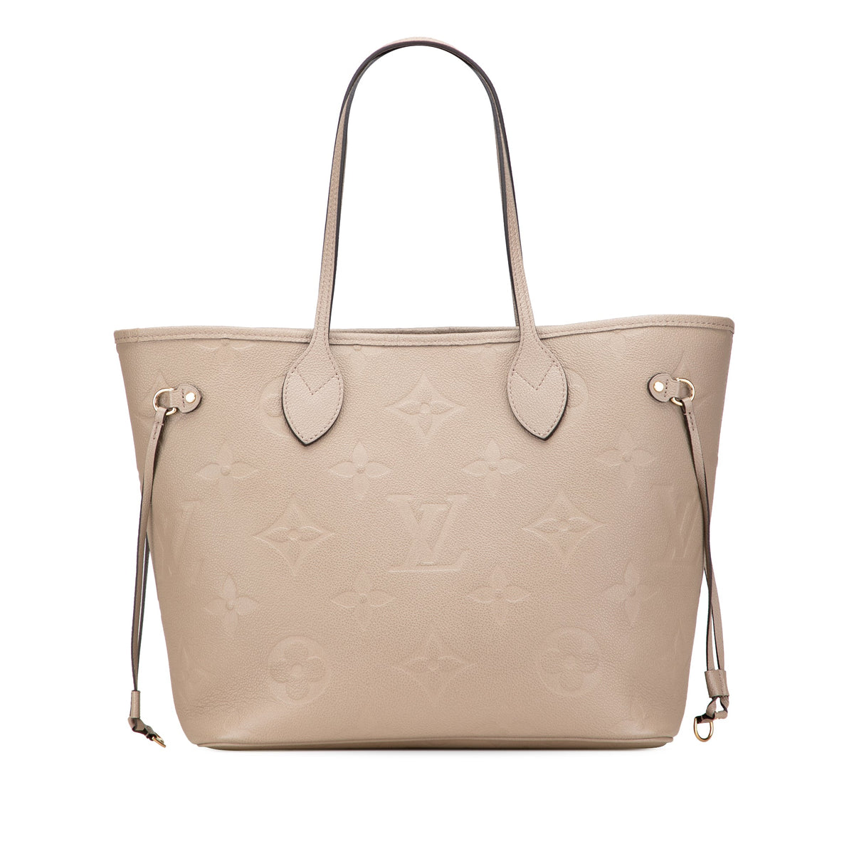 Second hand Louis Vuitton Neverfull Leather Empreinte Shopper Shoulder Bag Giant Monogram - Tabita Bags
