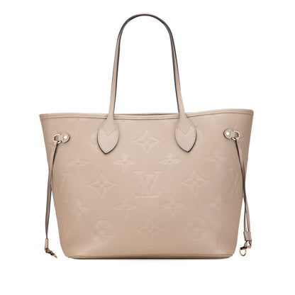Second hand Louis Vuitton Neverfull Leather Empreinte Shopper Shoulder Bag Giant Monogram - Tabita Bags