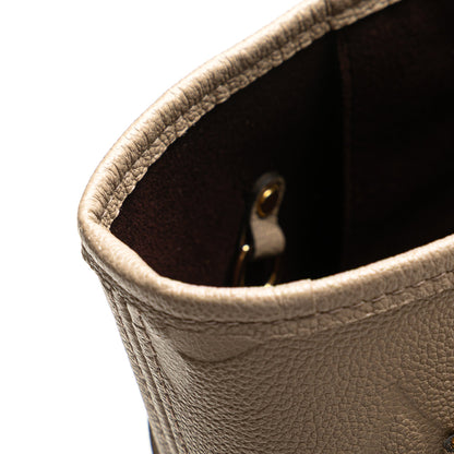 Second hand Louis Vuitton Neverfull Leather Empreinte Shopper Shoulder Bag Giant Monogram - Tabita Bags