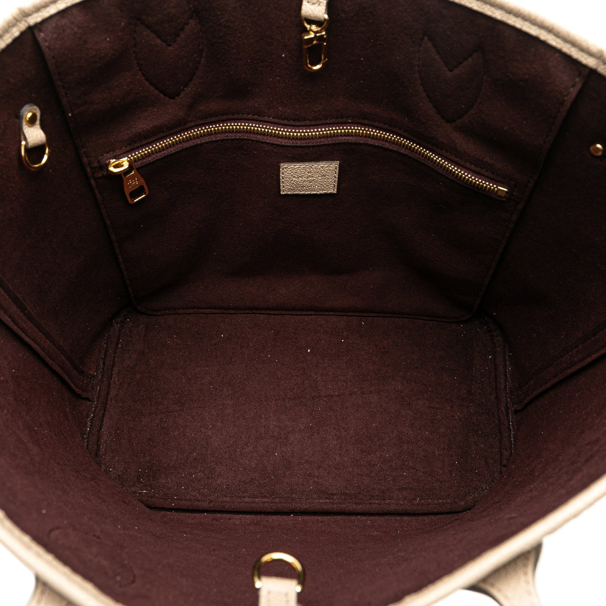 Second hand Louis Vuitton Neverfull Leather Empreinte Shopper Shoulder Bag Giant Monogram - Tabita Bags