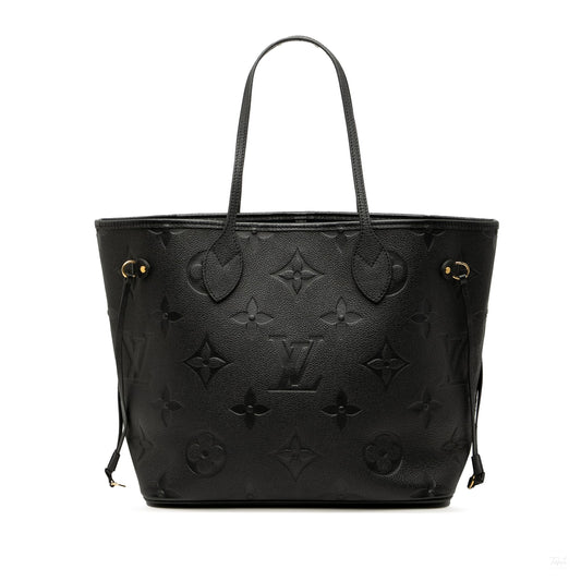 Second hand Louis Vuitton Neverfull Leather Empreinte Shopper Shoulder Bag Giant monogram - Tabita Bags