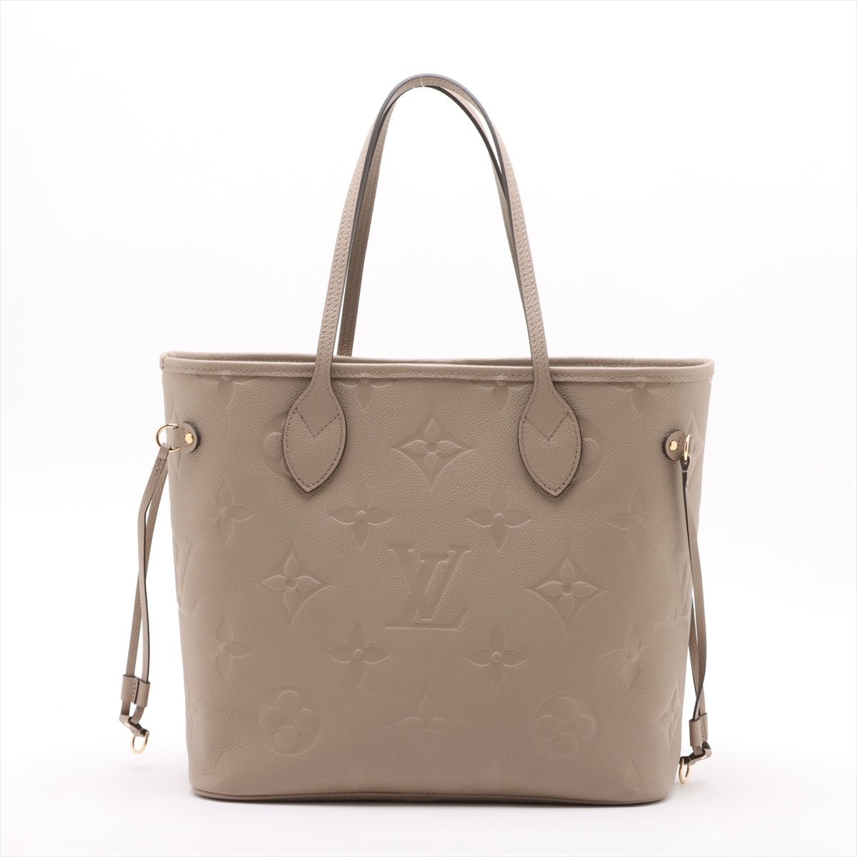 Second hand Louis Vuitton Neverfull Leather Empreinte Shopper Shoulder Bag Turtledove - Tabita Bags