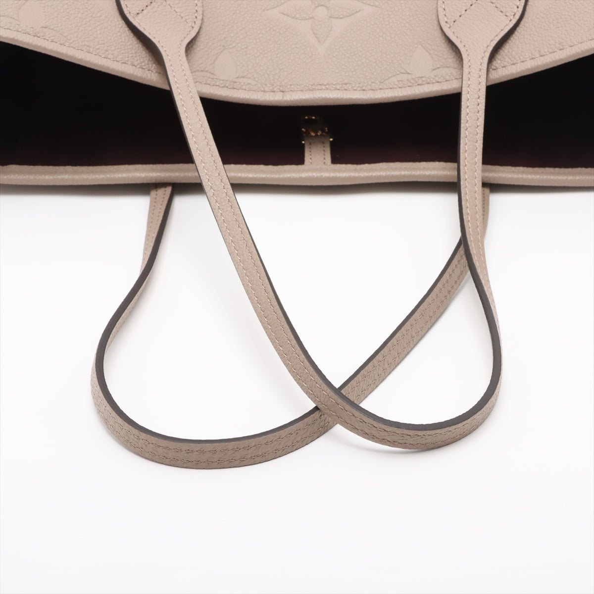 Second hand Louis Vuitton Neverfull Leather Empreinte Shopper Shoulder Bag Turtledove - Tabita Bags
