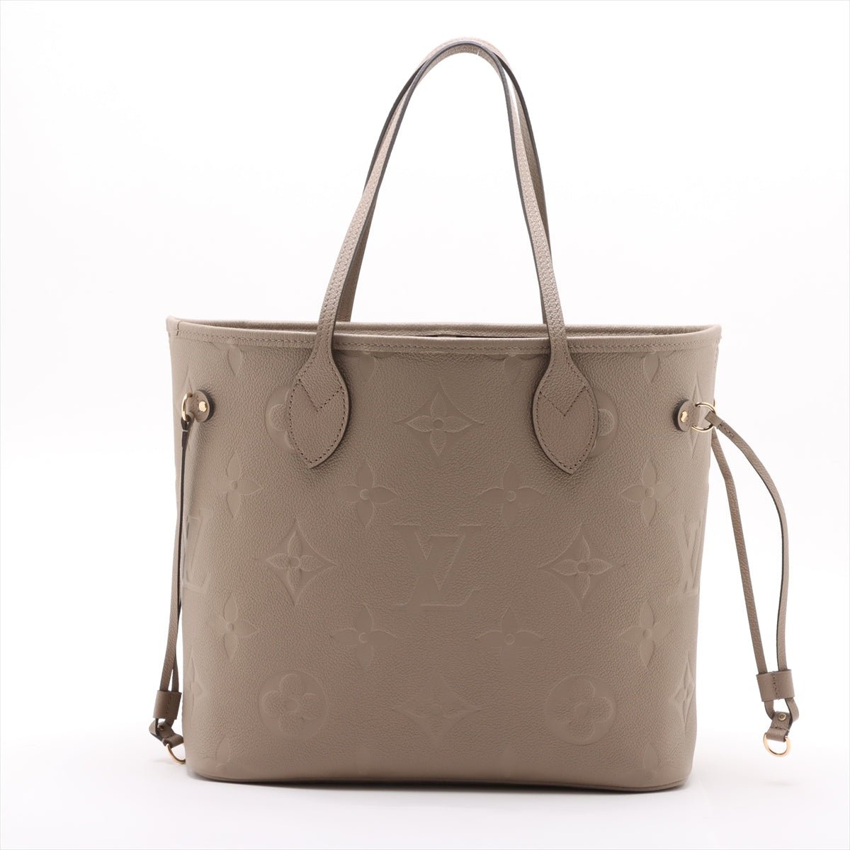 Second hand Louis Vuitton Neverfull Leather Empreinte Shopper Shoulder Bag Turtledove - Tabita Bags
