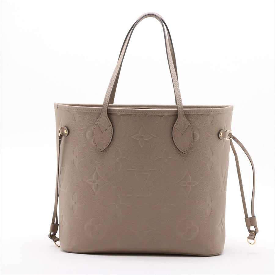 Second hand Louis Vuitton Neverfull Leather Empreinte Shopper Shoulder Bag Turtledove - Tabita Bags