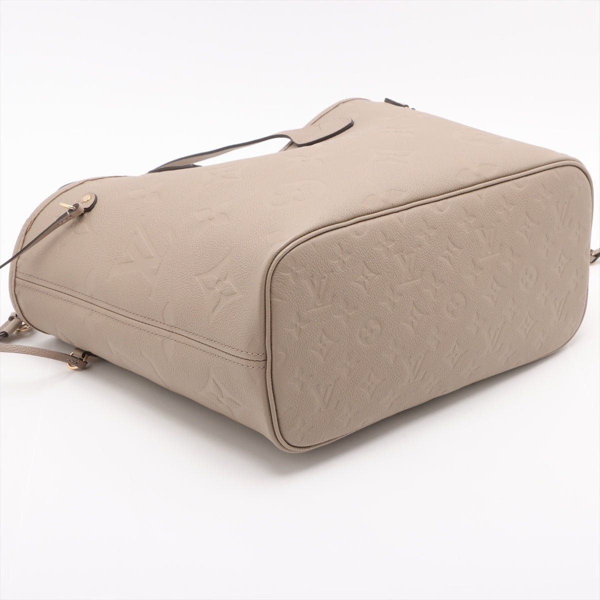 Second hand Louis Vuitton Neverfull Leather Empreinte Shopper Shoulder Bag Turtledove - Tabita Bags