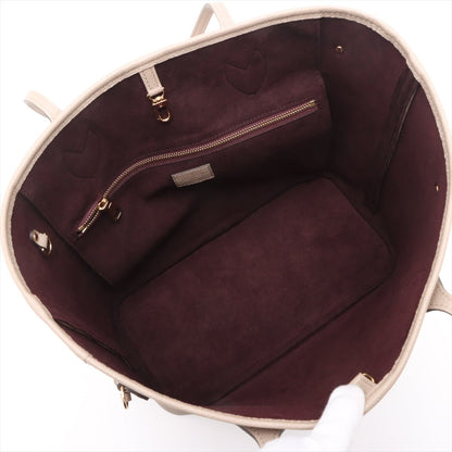 Second hand Louis Vuitton Neverfull Leather Empreinte Shopper Shoulder Bag Turtledove - Tabita Bags