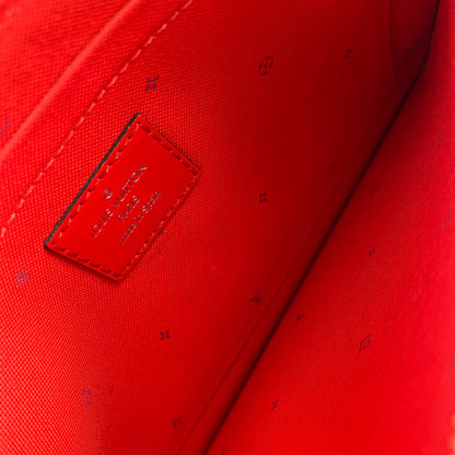 Second hand Louis Vuitton Neverfull MM Canvas Escale Monogram Giant Shoulder Bag Red & Pink - Tabita Bags