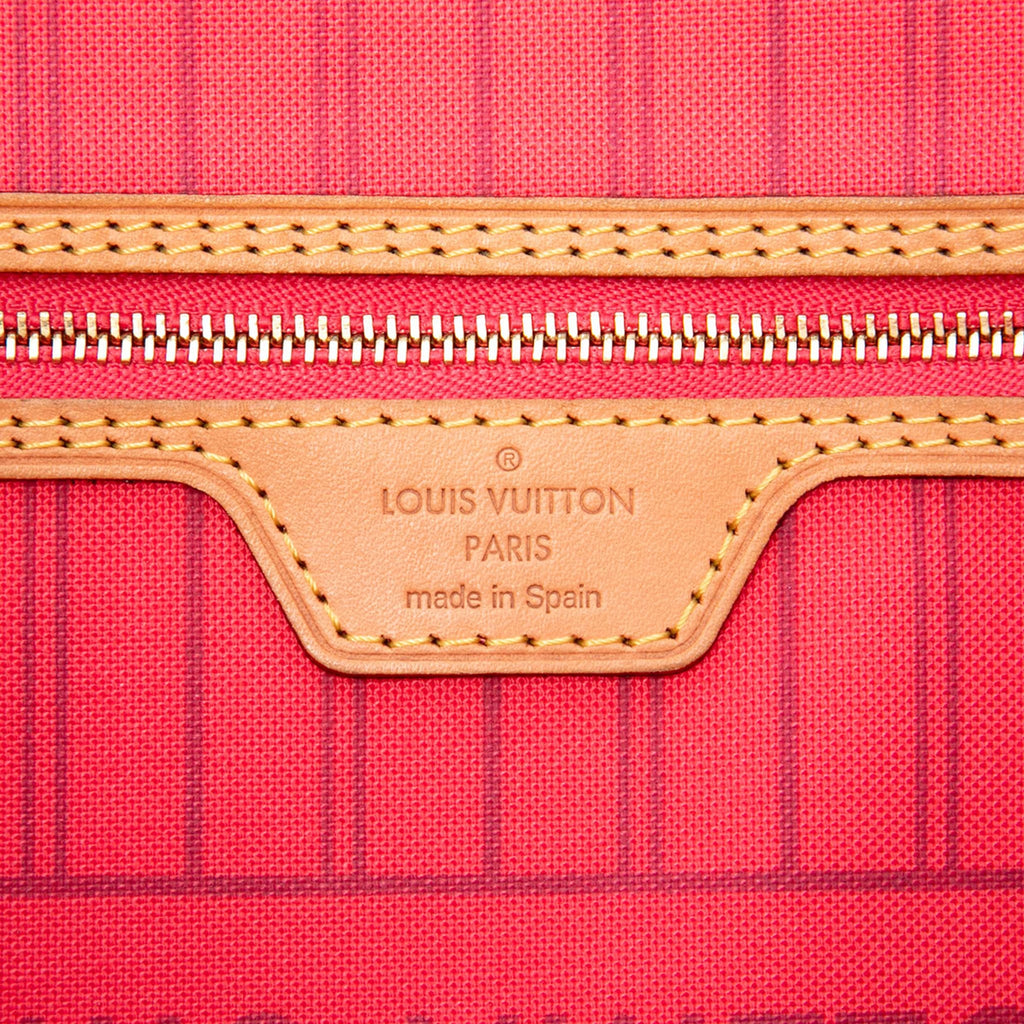 Second hand Louis Vuitton Neverfull MM Canvas Grenade V Shopper Shoulder Bag Monogram - Tabita Bags