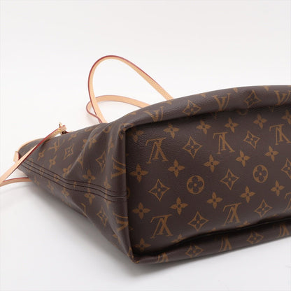 Second hand Louis Vuitton Neverfull MM Canvas Inside Out Shopper Shoulder Bag Brown - Tabita Bags