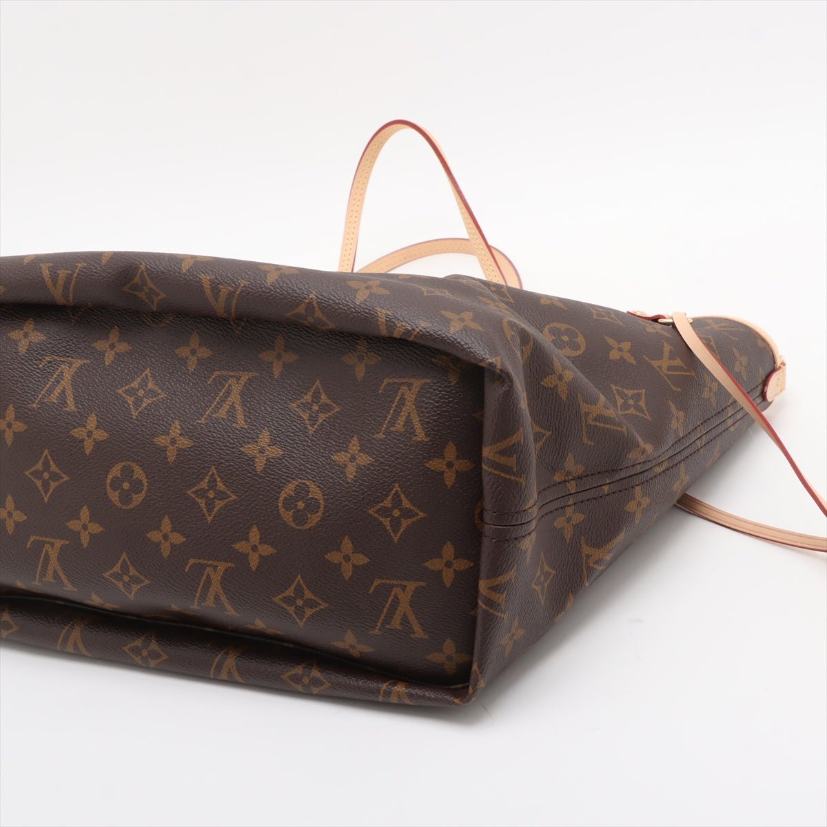 Second hand Louis Vuitton Neverfull MM Canvas Inside Out Shopper Shoulder Bag Brown - Tabita Bags
