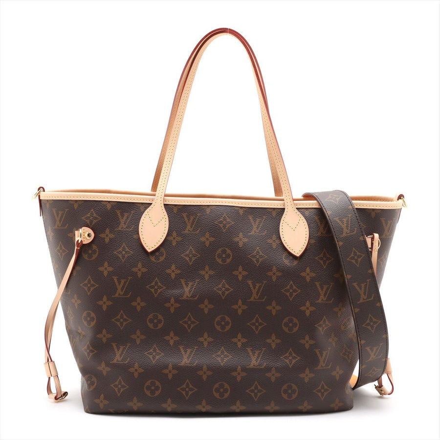 Second hand Louis Vuitton Neverfull MM Canvas Inside Out Shopper Shoulder Bag Brown - Tabita Bags
