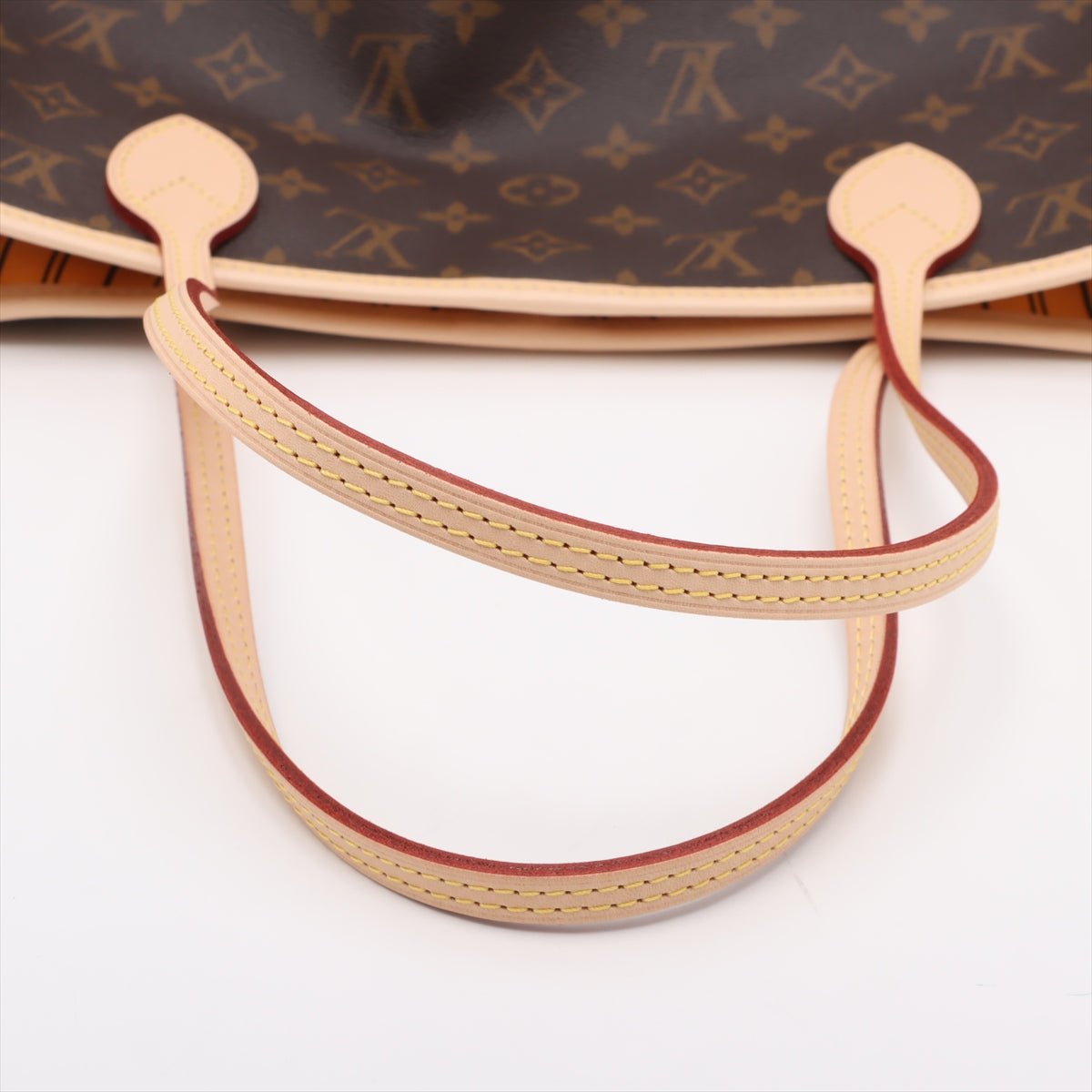 Second hand Louis Vuitton Neverfull MM Canvas Inside Out Shopper Shoulder Bag Brown - Tabita Bags