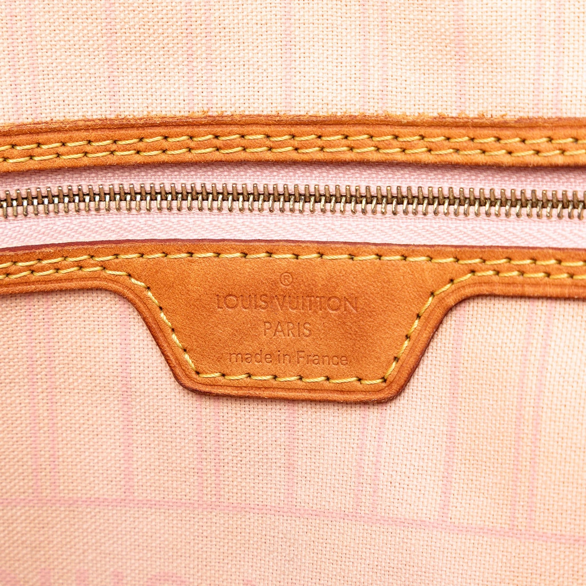 Second hand Louis Vuitton Neverfull MM Canvas Neo Shopper Shoulder Bag Damier Azur - Tabita Bags