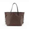 Second hand Louis Vuitton Neverfull MM Canvas Neo Shopper Shoulder Bag Damier Ebene - Tabita Bags